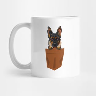 Dog In Pocket Funny Puppy For Dog Lovers Mug